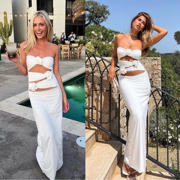 MAYGEL CORONEL Veranera Floral Maxi Dress in Off White O/S - Picture 2 of 8